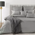 Pościel 160x200 cm z makosatyny bawełnianej kolor stalowy Eva Minge Eurofirany