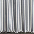 Tkanina zasłonowa o  płóciennym splocie w paski Eurofirany