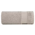 Ręcznik do rąk 30x50 cm bawełniany kolor beżowy z ozdobną bordiurą 500 g/m2 NESSY Eurofirany