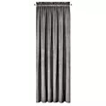 Zasłona stalowa z gładkiego welwetu 140x300 cm taśma PIERRE Eurofirany
