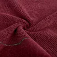 Ręcznik do rąk 30x50 cm bawełniany kolor bordowy z welwetową bordiurą 550 g/m2 ARIA Eurofirany
