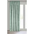 Zasłona jasnomiętowa z tkaniny welwetowej 140x270 cm taśma ROSA Design 91 Eurofirany