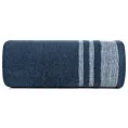 Ręcznik do rąk 30x50 cm bawełniany kolor granatowy z ozdobną bordiurą 500 g/m2 MERY Eurofirany