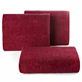 Ręcznik kąpielowy 50x100 cm bawełniany kolor bordowy 400 g/m2 GŁADKI 1 Eurofirany