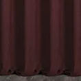 Zasłona szyta na przelotkach bordowa z miękkiej tkaniny o welurowej strukturze