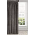 Zasłona grafitowa z ekskluzywnego matowego welwetu 140x270 cm taśma VILLA Eurofirany
