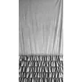 Zasłona srebrna zdobiona falbanami i lśniącymi akcentami z welwetu 140x250 cm przelotka CARLI Eurofirany