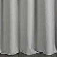 Zasłona szyta na taśmie fala popielata z tkaniny blackout zaciemniającej w 100% o naturalnej strukturze