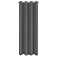 Zasłona grafitowa z gładkiej matowej tkaniny 140x250 cm przelotka ADARI Eurofirany