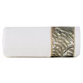 Ręcznik kąpielowy 70x140 cm bawełniany kolor biały z designerską bordiurą 500 g/m2 EVA 17 Eva Minge Eurofirany