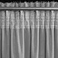 Zasłona srebrna z moherowej tkaniny 140x270 cm taśma AGIS Eurofirany