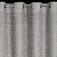 Zasłona srebrna zdobiona moherową nicią i subtelnymi falbanami 135x250 przelotka TIFFANY Eva Minge Eurofirany