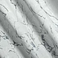 Zasłona jasnoszaro, grafitowa z marmurkowym wzorem, welwetowa 140x250 cm przelotka WERA Eurofirany