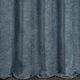 Zasłona szyta na taśmie fala niebieska z tkaniny szenilowej z efektem melanżu