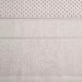 Ręcznik do rąk 30x50 cm bawełniany kolor beżowy z welwetową bordiurą 500 g/m2 JESSI Eurofirany