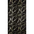 Zasłona czarno, złocista zdobiona nadrukiem marmurku 140x250 cm przelotka LANI Eurofirany