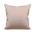 Poszewka szyta ADESSA pudrowo różowa z miękkiej tkaniny o welurowej strukturze