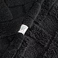 Koc flano 170x210 cm czarny zdobiony wytłaczanym wzorem CARO DESIGN 91 Eurofirany