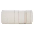 Ręcznik do rąk 30x50 cm bawełniany kolor kremowy w pasy przetykany błyszczącą nicią 500 g/m2 APRIL Eurofirany
