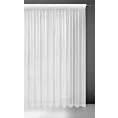 Firana biała z delikatnymi prążkami i efektem deszczyku 350x270 cm taśma PILAR Eurofirany
