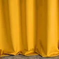 Zasłona szyta na taśmie fala ENYA musztardowa z miękkiej półmatowej tkaniny welwetowej