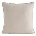 Poszewka na poduszkę 45x45 cm jasnobeżowa z szenilowej tkaniny - VANI Eurofirany