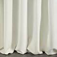 Zasłona szyta na taśmie fala INAYA kremowa z miękkiej tkaniny o naturalnym splocie w stylu ekologicznym