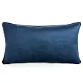 Poduszka 30 x 50 cm welwetowa granatowa z kontrastującą lamówką GAJA 3 Eurofirany