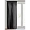 Zasłona czarna z moherowej tkaniny 140x270 cm taśma AGIS Eurofirany