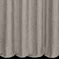 Zasłona szyta na taśmie fala kremowo brązowa z tkaniny o wyraźnym splocie z efektem melanżu