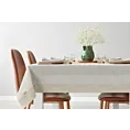 Obrus naturalny 145x240 cm NATU z ozdobną kryzą z tkaniny z dodatkiem lnu