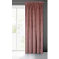 Zasłona różowa z ekskluzywnego matowego welwetu 140x270 cm taśma VILLA Eurofirany
