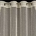 Firana beżowa o strukturze siateczki niewymagająca prasowania 140x250 cm przelotka MIRELLA Eurofirany