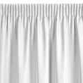 Zasłona biała z matowej gładkiej tkaniny 140x175 cm taśma RITA Eurofirany