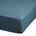 Prześcieradło jersey z gumką 140x200 cm z bawełny kolor ciemnoturkusowy 140 g/m2 ADELA Eurofirany
