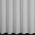 Firana szyta na przelotkach biała z delikatnej w dotyku etaminy w stylu eko z efektem kreszowania, wykończona obciążnikiem