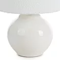 Lampa dekoracyjna ceramiczna COLINS z abażurem z tkaniny typu bukla Eurofirany