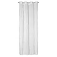 Zasłona biała zdobiona futerkiem 140x250 cm przelotka MARION Eurofirany