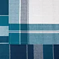 Komplet ściereczek kuchennych 2szt 50x70 cm bawełniany kolor niebieski zdobionych w subtelną kratkę 200 g/m2 MONA Eurofirany