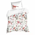 Pościel świąteczna 140x200 cm z mikrowłókna kolor biały, czerwony WILLOW Eurofirany