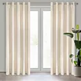 Zasłona jasnobeżowa z ekskluzywnego matowego welwetu 140x250 cm przelotka VILLA Eurofirany