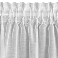 Firana biała z etaminy z jedną falbaną 140x250 cm taśma LENA 1 Eurofirany