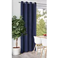 Zasłona granatowa z tkaniny welurowej 420x260 cm przelotka - Dora Eurofirany