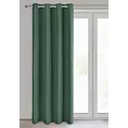 Zasłona ciemnozielona z gładkiej matowej tkaniny 140x250 cm przelotka ADARI Eurofirany
