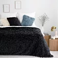 Koc z przyjemnego futerka 130x170 cm czarny ADORE Eurofirany