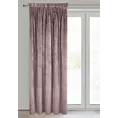 Zasłona pudrowo różowa z ekskluzywnego matowego welwetu 140x270 cm taśma VILLA Eurofirany