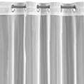 Firana biała z lekkiej i błyszczącej tkaniny 135x250 cm przelotka SYLVIA ELLA LINE Eurofirany