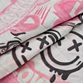 Narzuta KID 16 pikowana metodą hot press z motywem emotikonów Design 91