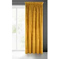 Zasłona musztardowa z ekskluzywnego matowego welwetu 140x270 cm taśma RIA Diva Line Eurofirany
