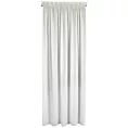 Firana biała z tkaniny szyfonowej z efektem garbowania niewymagająca prasowania 135x270 cm taśma MELINDA Eurofirany